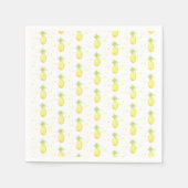 Waterverf Tropische Ananas Geometrische Herhaling Servet (Voorkant)