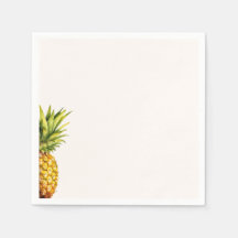 Waterverf Tropische Ananas Papier servet