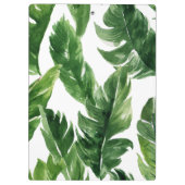 Waterverf Tropische Banaan Bladeren Patroon Klembord (Achterkant)