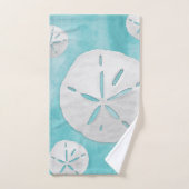 Waterverf Tropische beukenband en dollaire turquoi Bad Handdoek (Handdoek)