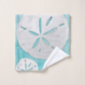 Waterverf Tropische beukenband en dollaire turquoi Bad Handdoek (Wasdoekje)