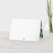 Waterverf Tropische Bladeren Bedankkaart (Achterkant)