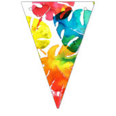 Waterverf Tropische bladeren bruiloft monogram Vlaggetjes (Eerste vlag)