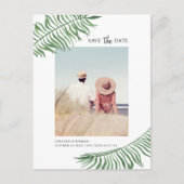 Waterverf tropische bladeren. Exotisch Sla de datu Briefkaart (Voorkant)