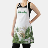 Waterverf Tropische bladeren Monogram Schort (Insitu)