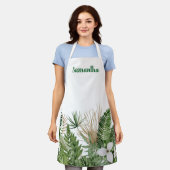 Waterverf Tropische bladeren Monogram Schort (Gedragen)