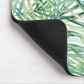 Waterverf Tropische bladeren Muismat (Hoek)