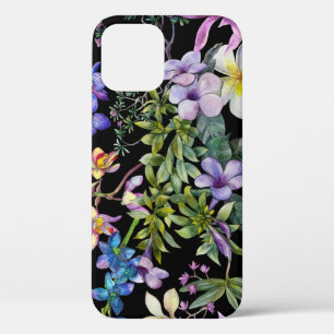 Waterverf tropische bladeren: naadloos patroon Case-Mate iPhone case