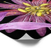 Waterverf tropische bladeren: naadloos patroon poster (Hoek)