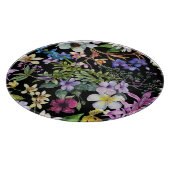 Waterverf tropische bladeren: naadloos patroon snijplank (Hoek)