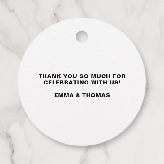 Waterverf Tropische bladeren schoeisel met grote p Bedankjes Labels (Achterkant)