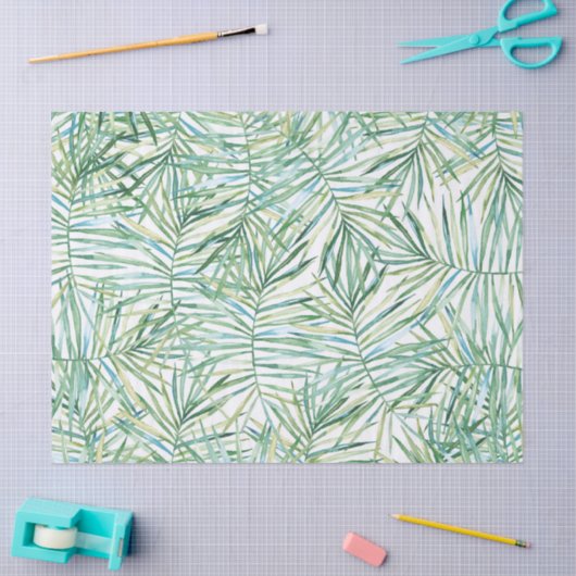 Waterverf Tropische bladeren Tissuepapier (Craft)