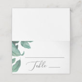 Waterverf tropische bladsnijderij plaatskaartje (Buitenkant ongevouwen)