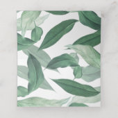 Waterverf tropische bladsnijderij plaatskaartje (Binnenkant ongevouwen)