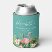 Waterverf Tropische Bloem Bachelorette Feest Blikjeskoeler (Blikje Voorkant)
