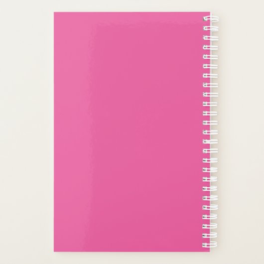 Waterverf tropische bloem planner (Achterkant)