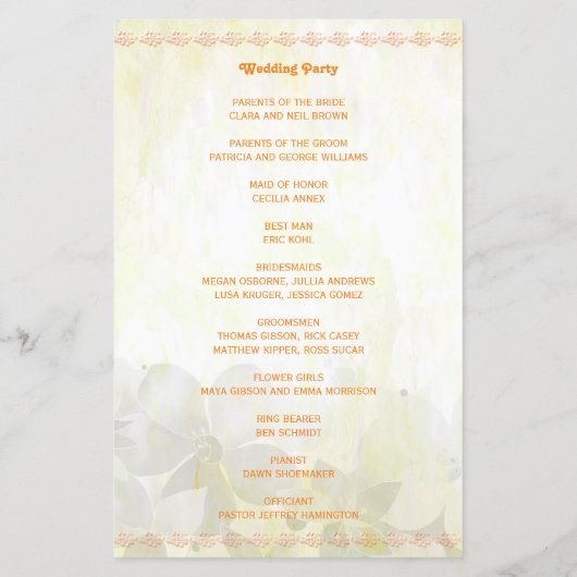 Waterverf Tropische bloemboudenprogramma (Achterkant)