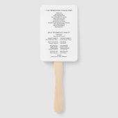 Waterverf Tropische bloemboudenprogramma Handwaaier (Achterkant)