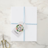 Waterverf Tropische bloemen Baby shower Cadeaulabel (Met Touw)