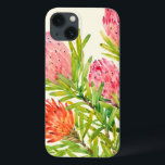 Waterverf Tropische bloemen iPhone 13 Hoesje<br><div class="desc">Waterverf Tropical Flowers Artist: Tim OToole</div>