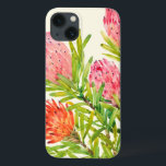 Waterverf Tropische bloemen iPhone 13 Hoesje<br><div class="desc">Waterverf Tropical Flowers Artist: Tim OToole</div>