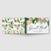 Waterverf Tropische bloemen en Grieks huwelijk Gastenboek (Volledig)