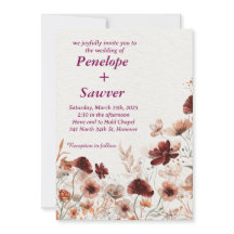 Waterverf Tropische bloemen en groen Bruiloft I