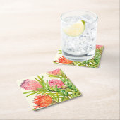 Waterverf Tropische bloemen Kartonnen Onderzetters (Insitu)