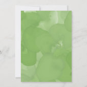 Waterverf tropische bloemen | Palm Leaves Bruiloft Kaart (Achterkant)