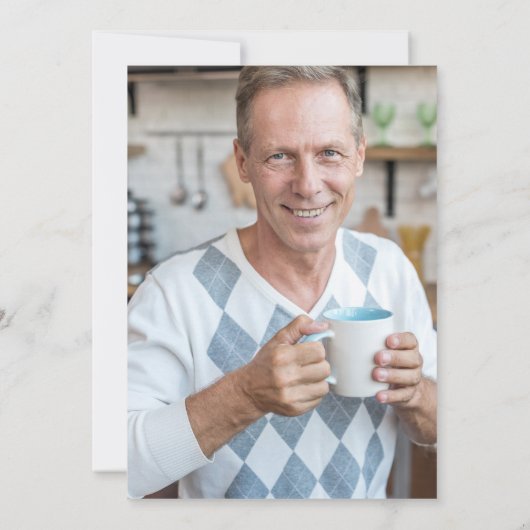 Waterverf Tropische Bloemen Pensioen Party Foto Kaart (Achterkant)