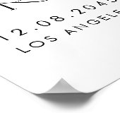 Waterverf Tropische Bloemen Summer Baby Brunch Poster (Hoek)