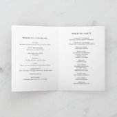 Waterverf Tropische bloemen zomerbruiloft Programma (Binnen)