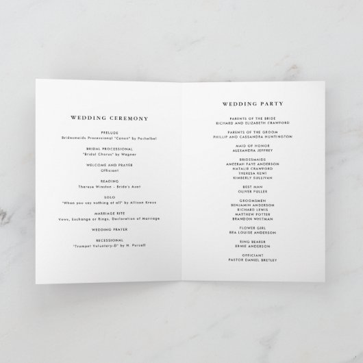 Waterverf Tropische bloemen zomerbruiloft Programma (Binnen)