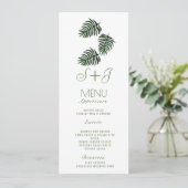 Waterverf Tropische Botanische Palmblad Drop- Menu (Staand voorkant)