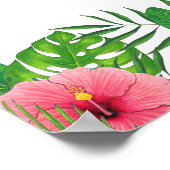 Waterverf tropische bruiloft niet-aangesloten cere poster (Hoek)