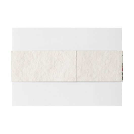 Waterverf Tropische bruiloft Uitnodigingen Wikkel (Achterkant Voorbeeld)