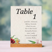 Waterverf Tropische bruiloft Zitting Grafiek Acryl Bord (Neutraal)