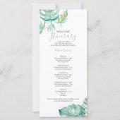 Waterverf Tropische bruine bruiloft (Voorkant)