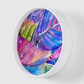 Waterverf tropische canna bladeren (Hoek)