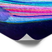 Waterverf tropische canna bladeren poster (Hoek)