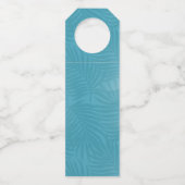 Waterverf Tropische Cheers to Love Blauwgroen ID57 Flessenhanger (Achterkant)