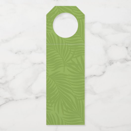 Waterverf Tropische Cheers to Love Green ID577 Flessenhanger (Achterkant)