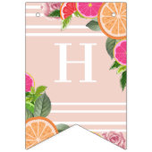 Waterverf Tropische Citrus Minimale Verjaardag Vlaggetjes (Tweede vlag)