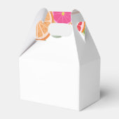 Waterverf Tropische Citrus waterverf Schattige Bedankdoosjes (Achterkant)