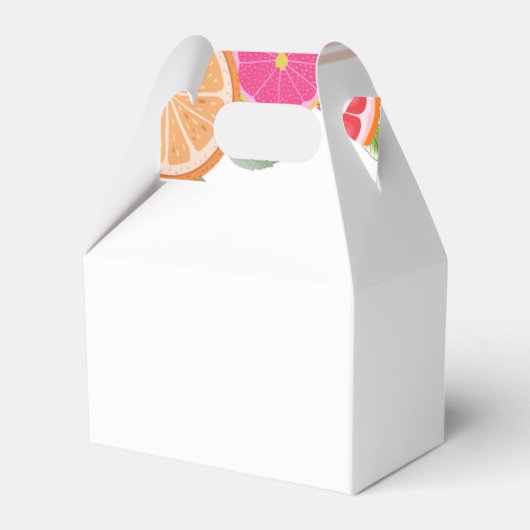 Waterverf Tropische Citrus waterverf Schattige Bedankdoosjes (Achterkant)