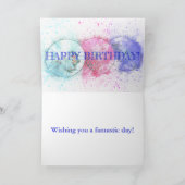 Waterverf Tropische Drink Paraprellas 25e verjaard Kaart (Binnen)