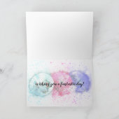 Waterverf Tropische Drink Paraprellas 35e verjaard Kaart (Binnen)