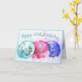 Waterverf Tropische Drink Paraprellas 35e verjaard Kaart (Gele Bloem)