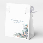 Waterverf Tropische droom-bruiloft Bedankdoosjes (Achterkant)