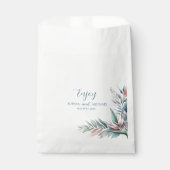 Waterverf Tropische droom-bruiloft Bedankzakje (Voorkant)